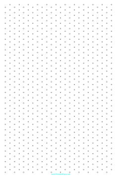 Isometric Circles Half Inch Ledger Paper